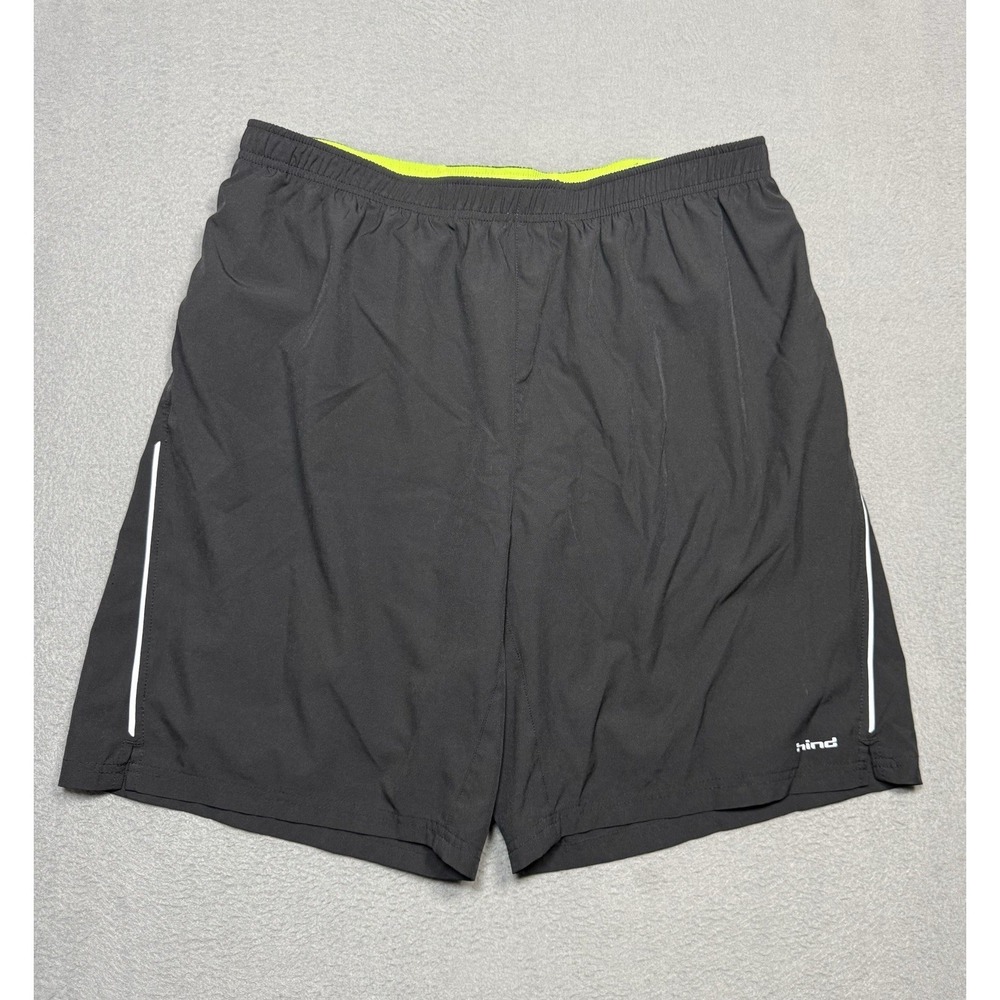 Hind Hydra Running Shorts Mens XL Black Reflective Athletic Training Performance